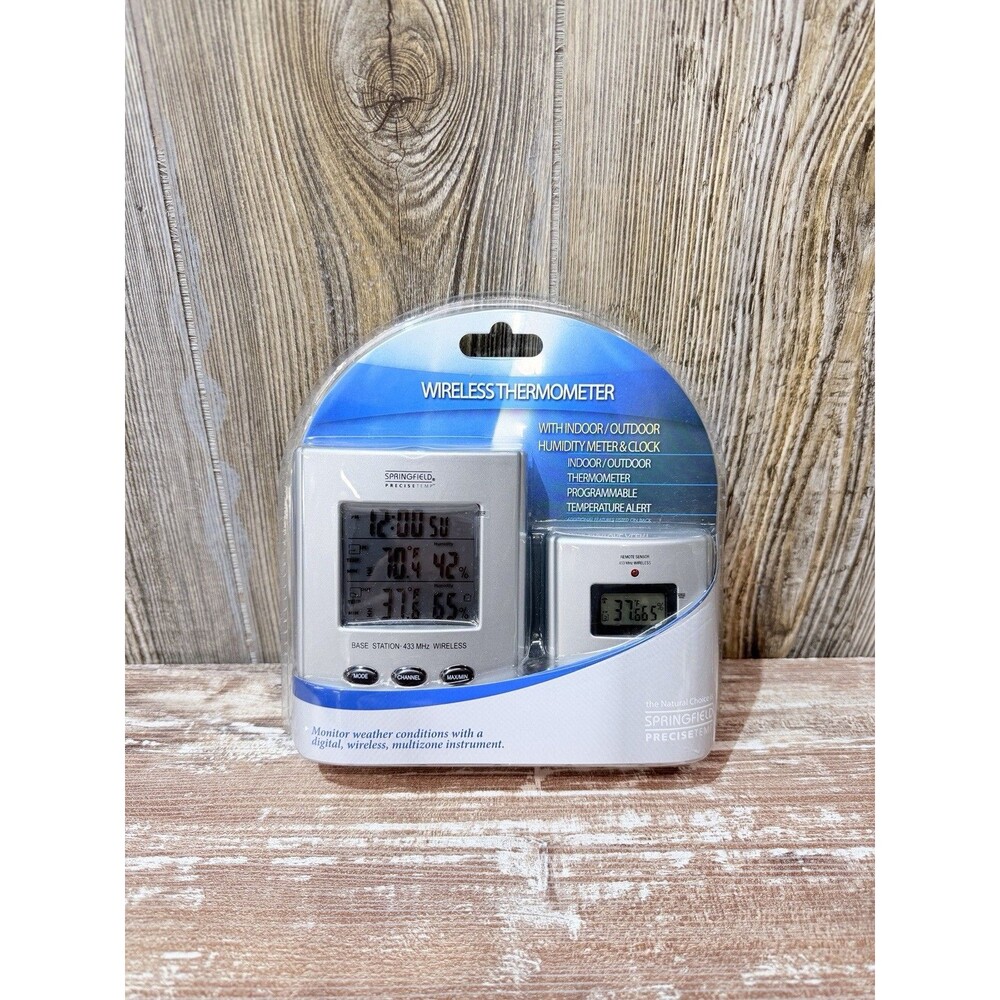 Springfield Precise Temp Home Weather Station Wireless Temperature And Humidity